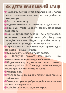 дії при панічній атаці
